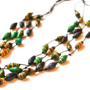 Quad-Strand Paper Necklace