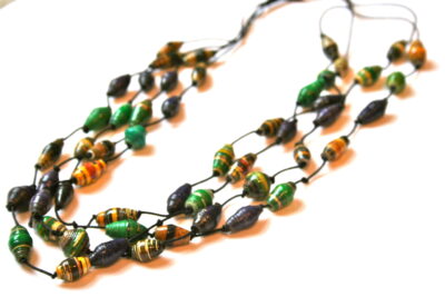 Quad-Strand Paper Necklace