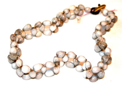 White Seed Ladder Necklace